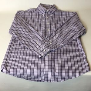 Brooks Brothers purple plaid shirt Medium NWOT
